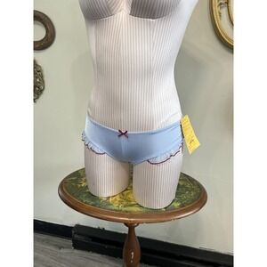 Victoria's Secret Sexy Little Things Newlywed Ruffle Panties Size S Blue